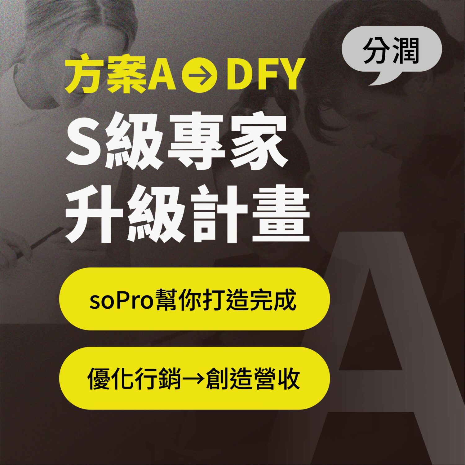A 方案：S級專家升級計畫 (營收分潤)