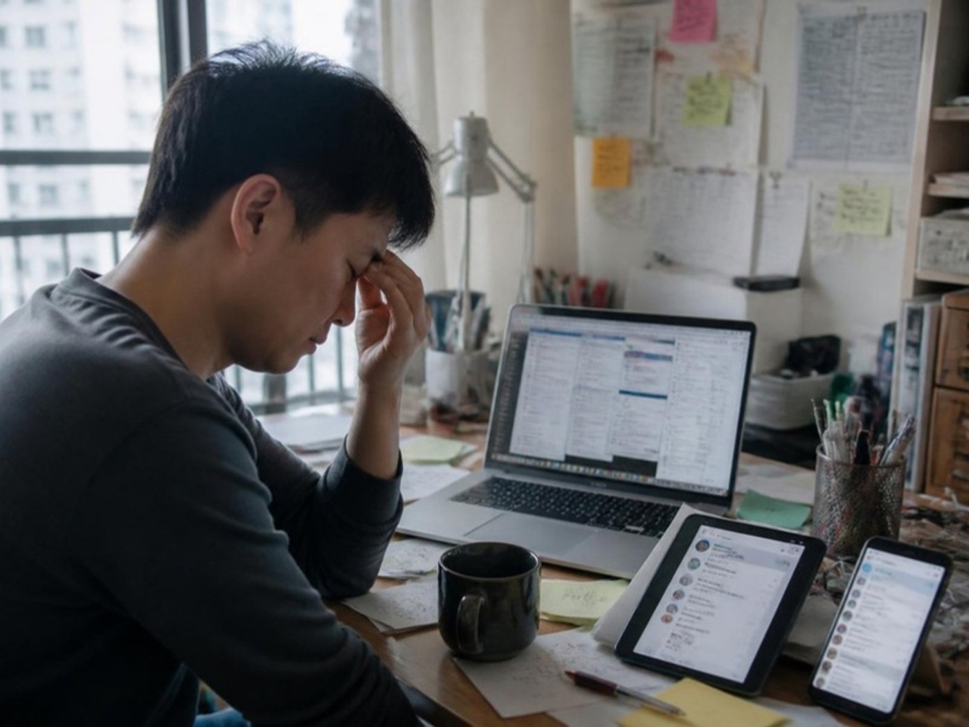 痛點：早上混亂、被多個 AI 工具搞得焦慮的人
